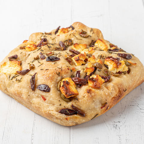 Focaccia – Oliven und Feta